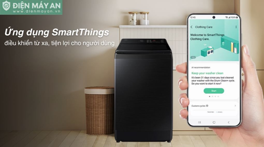Máy giặt Samsung Inverter 21 kg WA80F21B9BSV